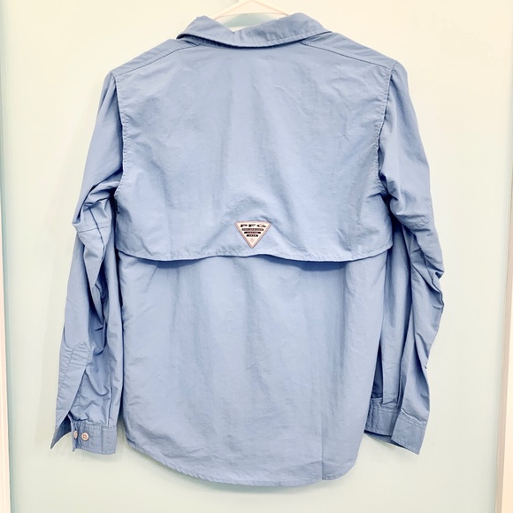 Columbia Blue PFG Bahama Long-Sleeve Shirt M - Picture 5 of 10